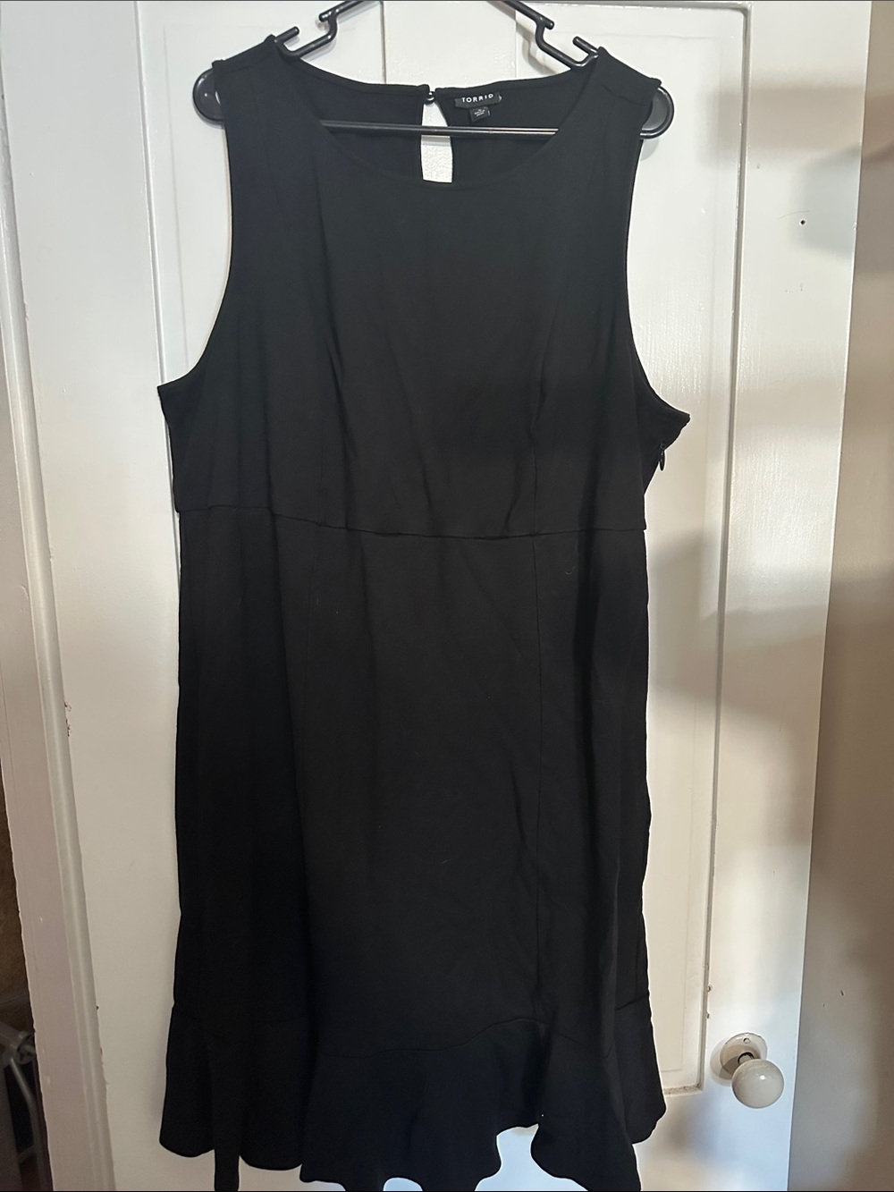 torrid Black Midi Dress with Ruffle Hem